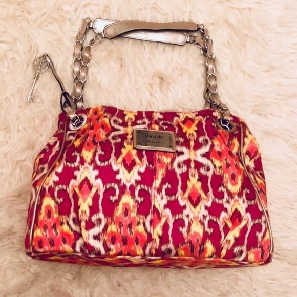 Nicole Miller Patterned Handbag - Picture 1 of 8